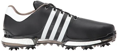 adidas Men's TOUR 360 2.0 Golf Shoe, Core Black/White, 8 M US