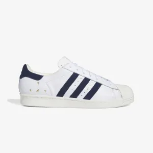 Adidas Originals | POP TRADING CO SUPERSTAR ADV TRAINERS  { CLOUD WHITE/NAVY/CHALK WHITE