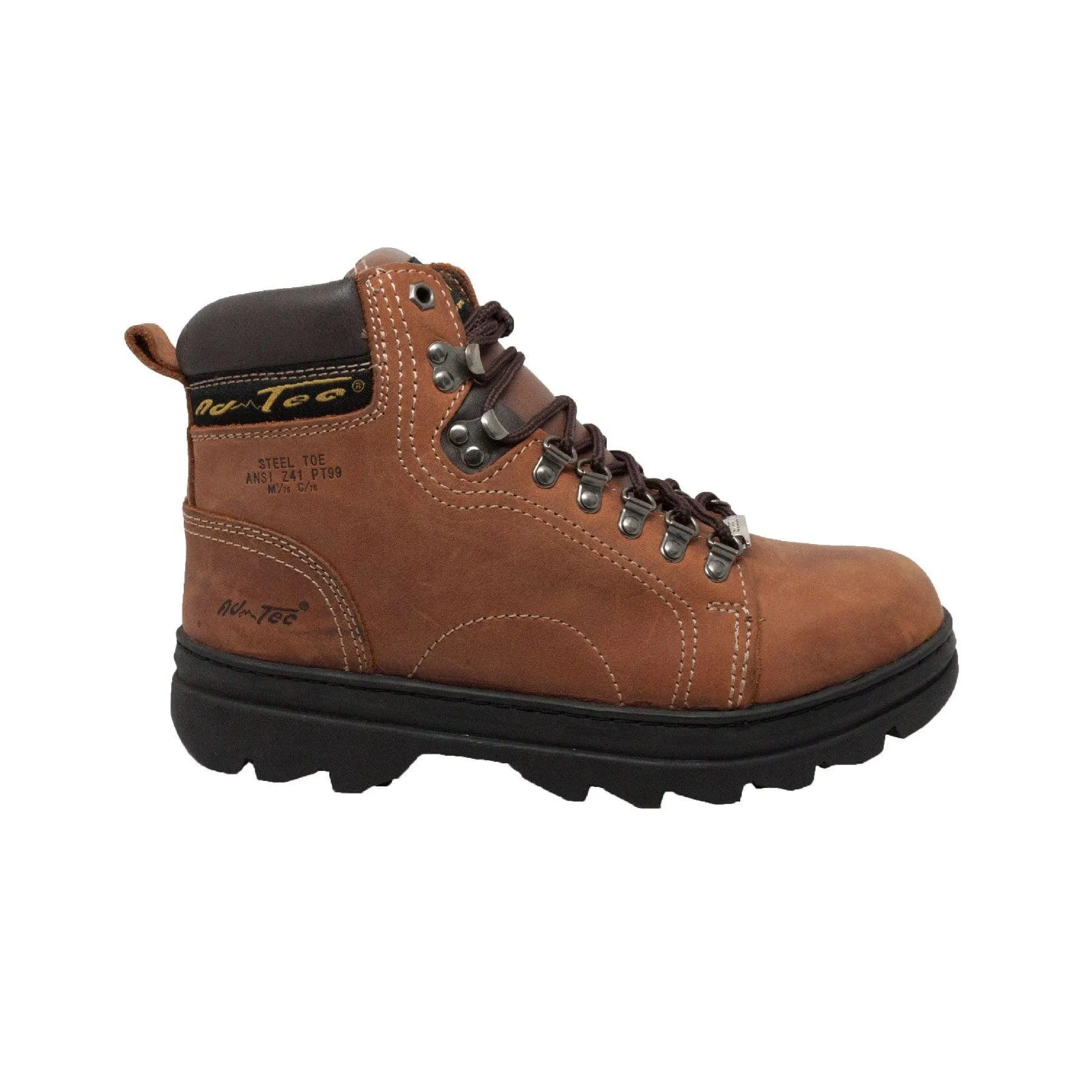 AdTec Men's 6" Steel Toe Hiker Brown