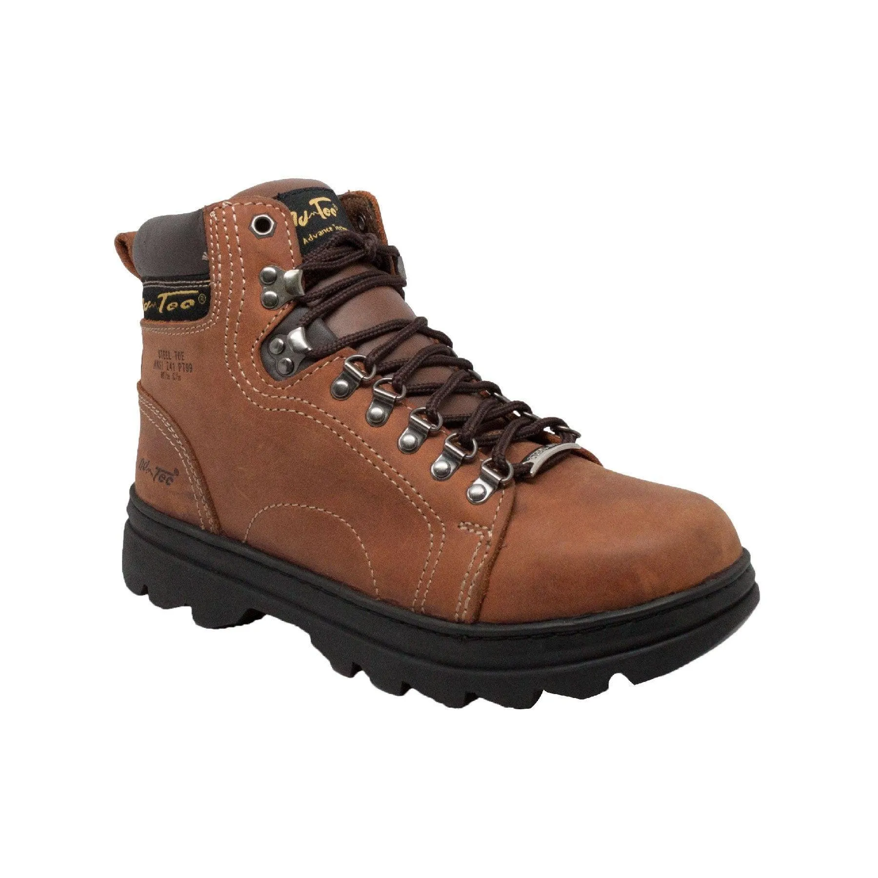 AdTec Men's 6" Steel Toe Hiker Brown