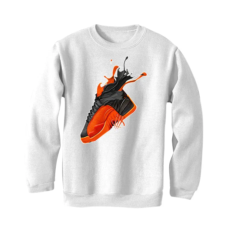 Air Jordan 12 Brilliant Orange - White T-Shirt (SPLASH)