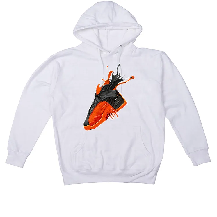 Air Jordan 12 Brilliant Orange - White T-Shirt (SPLASH)