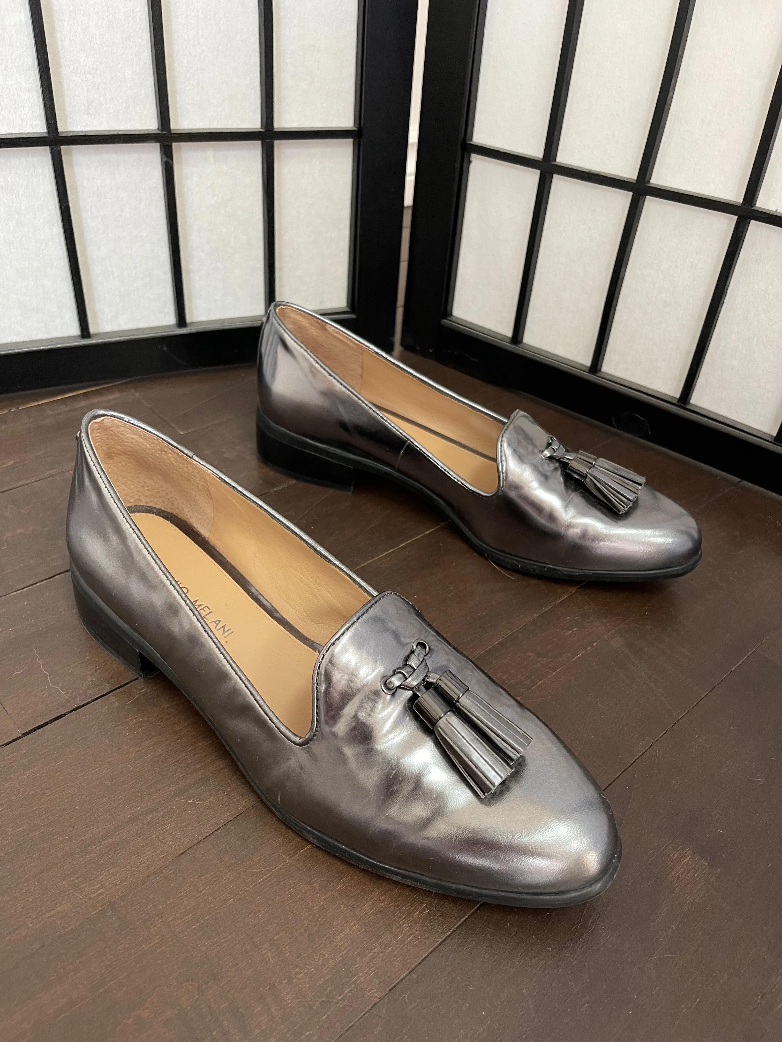 Antonio Melani Metallic Loafers - 8.5