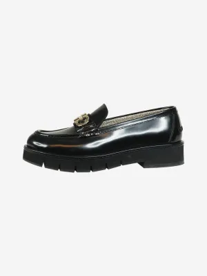 Black platform loafers - size US 8.5 (UK 6)