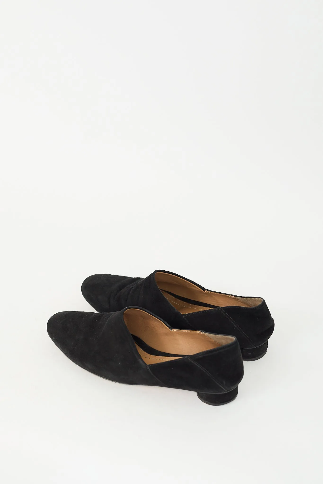 Black Suede Noelle Collapsible Heel Loafer