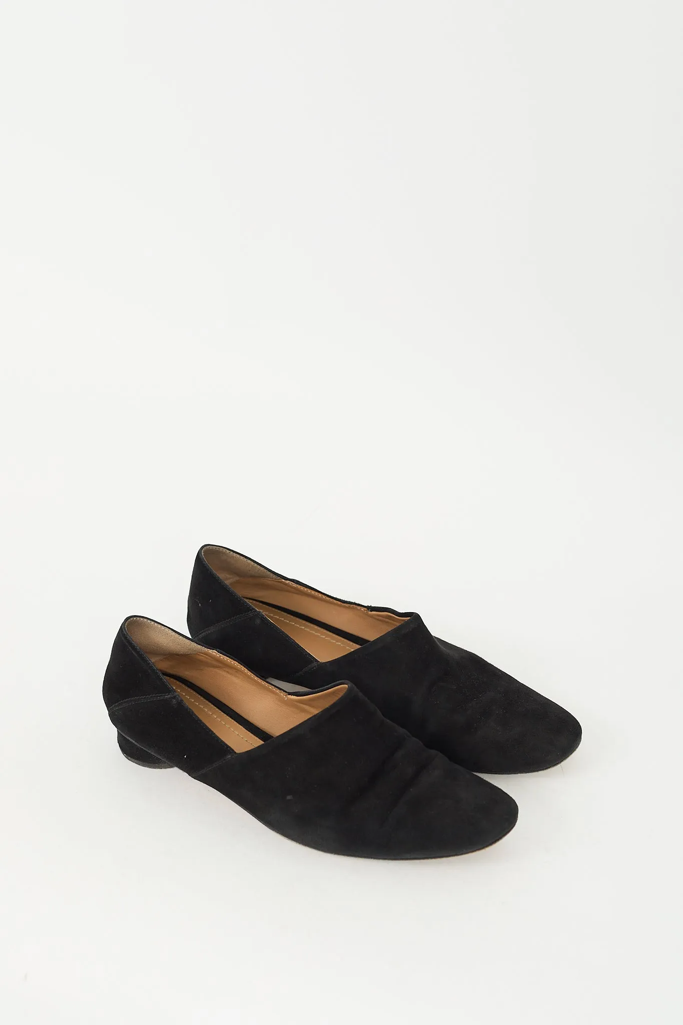 Black Suede Noelle Collapsible Heel Loafer