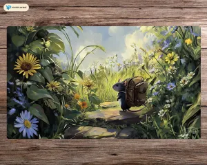 Bloomburrow Plains - 24"x14" - Playmat MTG - Board Game Mat for TCG, Premium Desk Mat