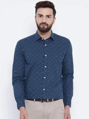 Blue Club Wear Regular Fit Shirt