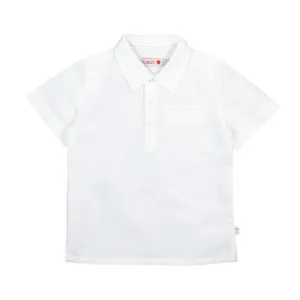 Boboli Linen Polo - White