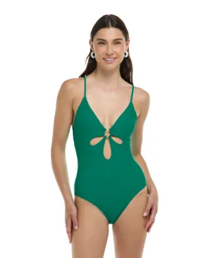 Body Glove Smoothies Maddie One-Piece Tank Swimsuit - VIRIDIAN