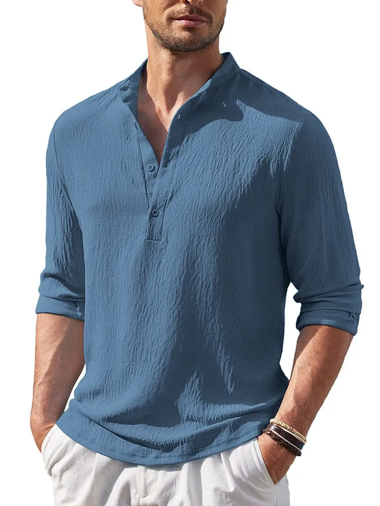 Casual Lightweight Henley Shirt (US Only)