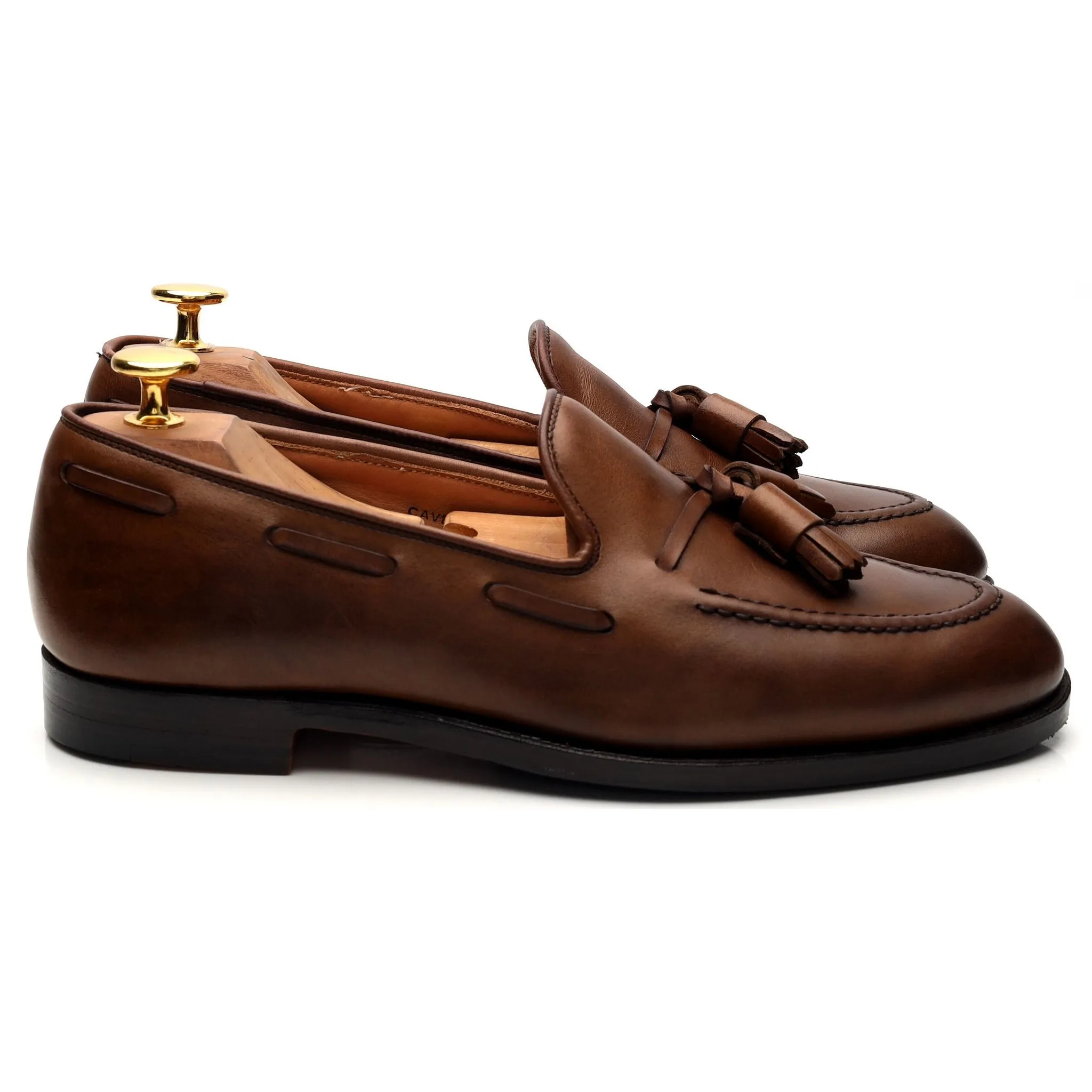 'Cavendish 2' Brown Tassel Loafers UK 5 E