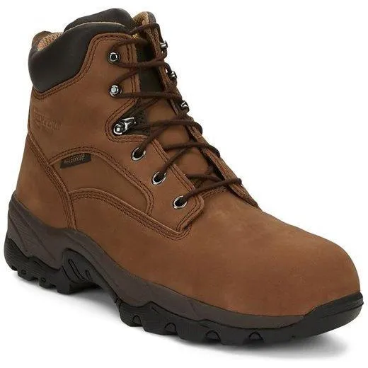 Chippewa Men's Graeme 6" Comp Toe WP Lace-Up Work Boot - Brown - 55161