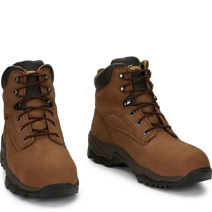 Chippewa Men's Graeme 6" Comp Toe WP Lace-Up Work Boot - Brown - 55161