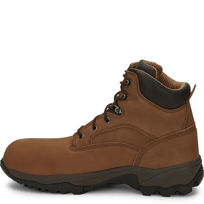 Chippewa Men's Graeme 6" Comp Toe WP Lace-Up Work Boot - Brown - 55161