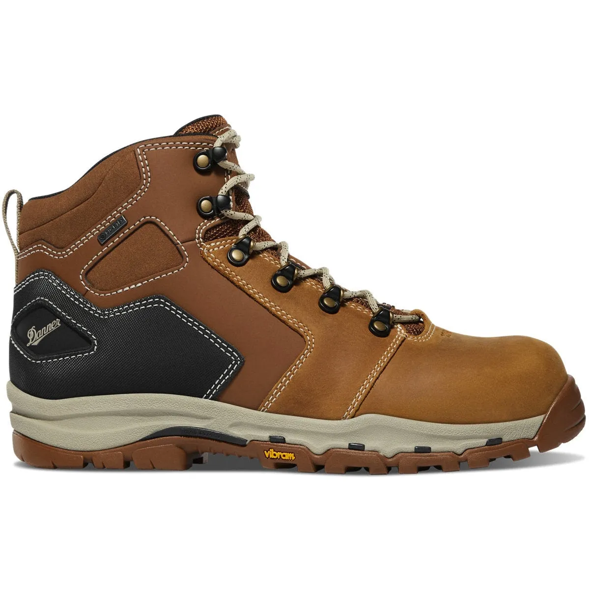 Danner Men's Vicious 4.5" Plain Toe WP Slip Resist Work Boot -Tan- 13885