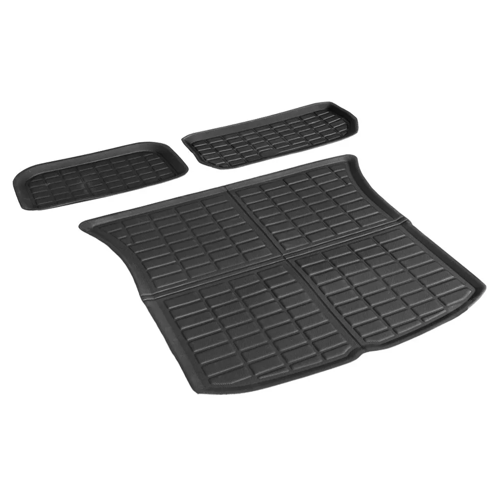 Durable Rubber Car Mats Set | Custom Fit for Tesla Model Y