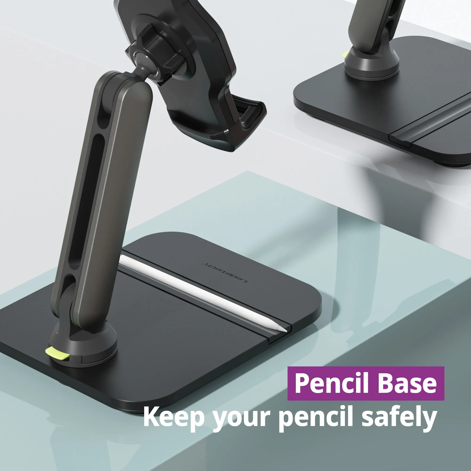 Easy Mount - Detachable Tablet & Cell Phone Holder (Short Arm / Pencil Base)