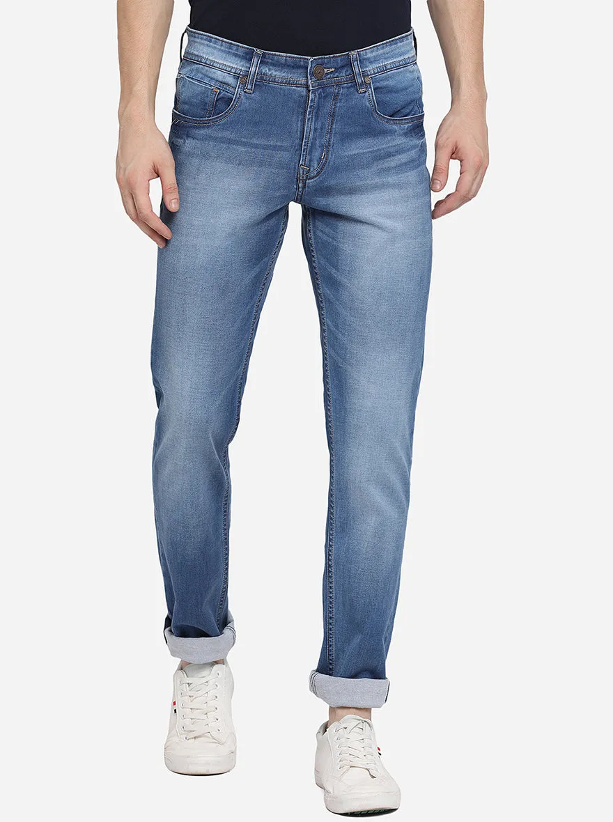 Federal Blue Washed Straight Fit Jeans | JadeBlue