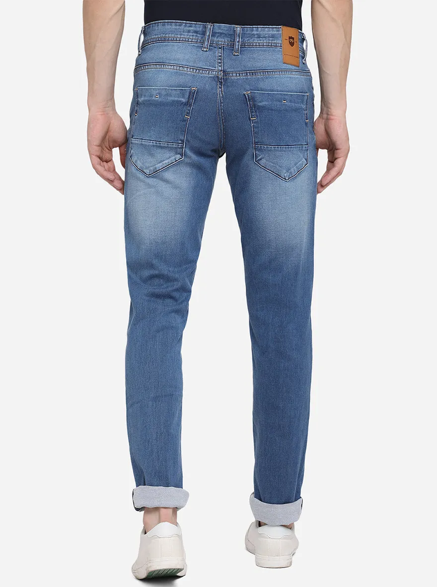 Federal Blue Washed Straight Fit Jeans | JadeBlue