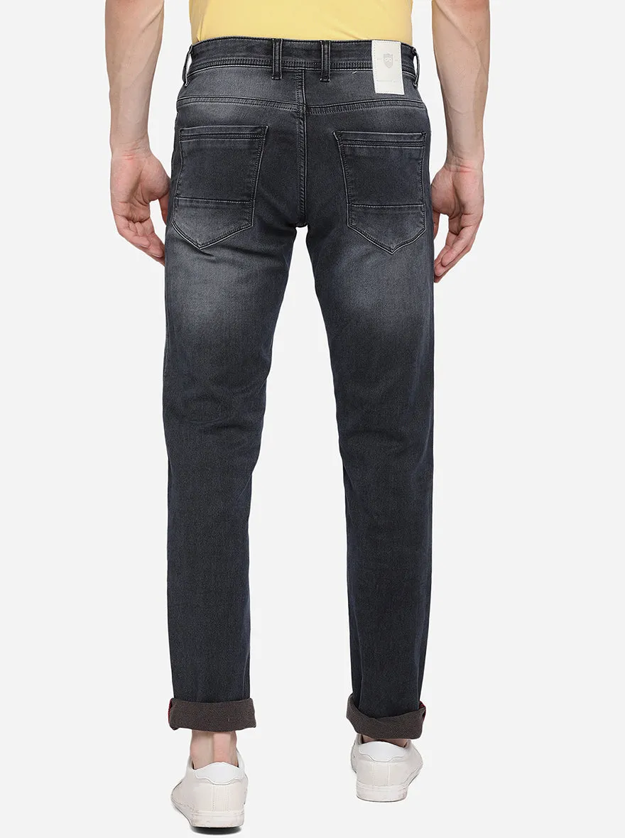 Iris Black Washed Slim Fit Jeans | JadeBlue