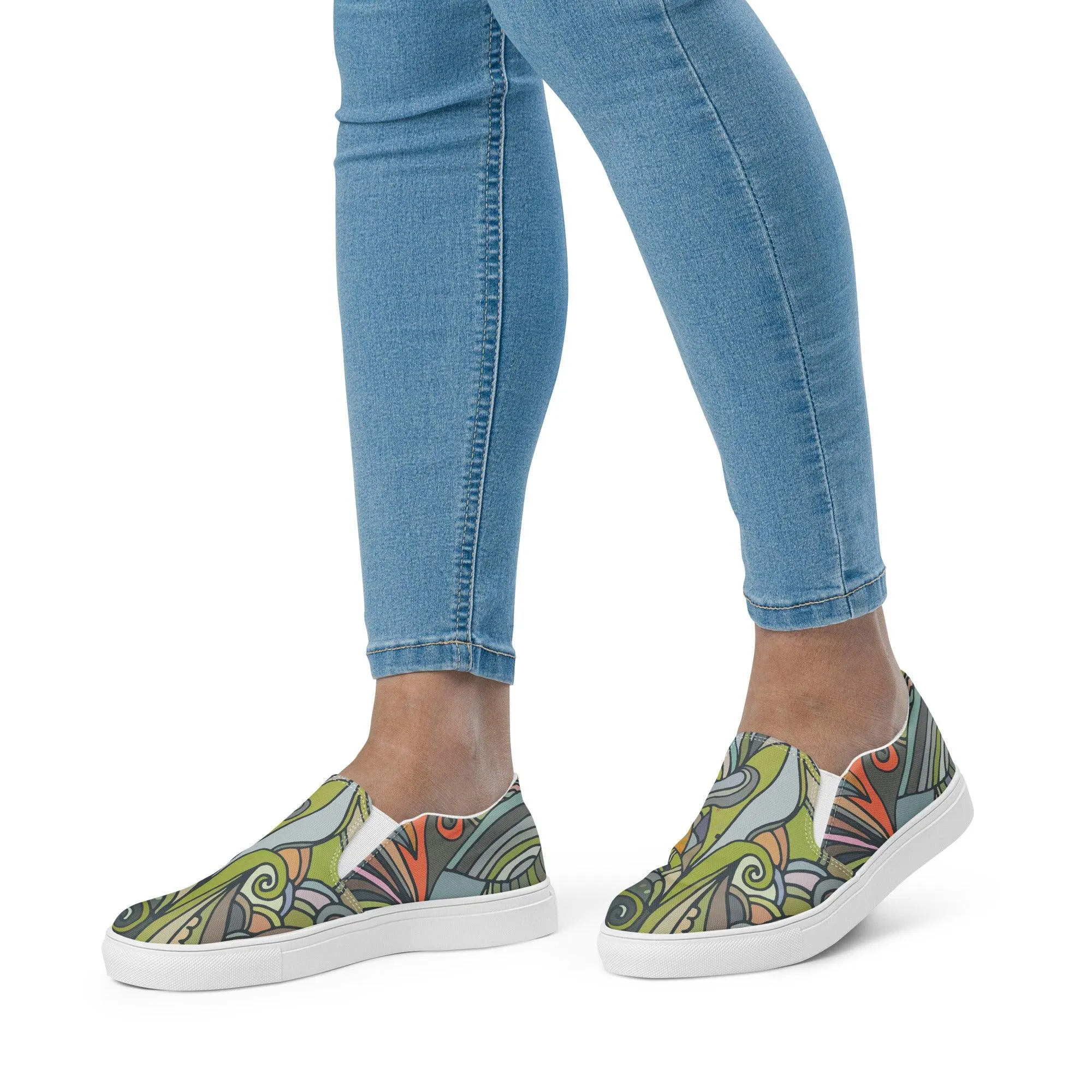 Jana Slip On Canvas Sneakers