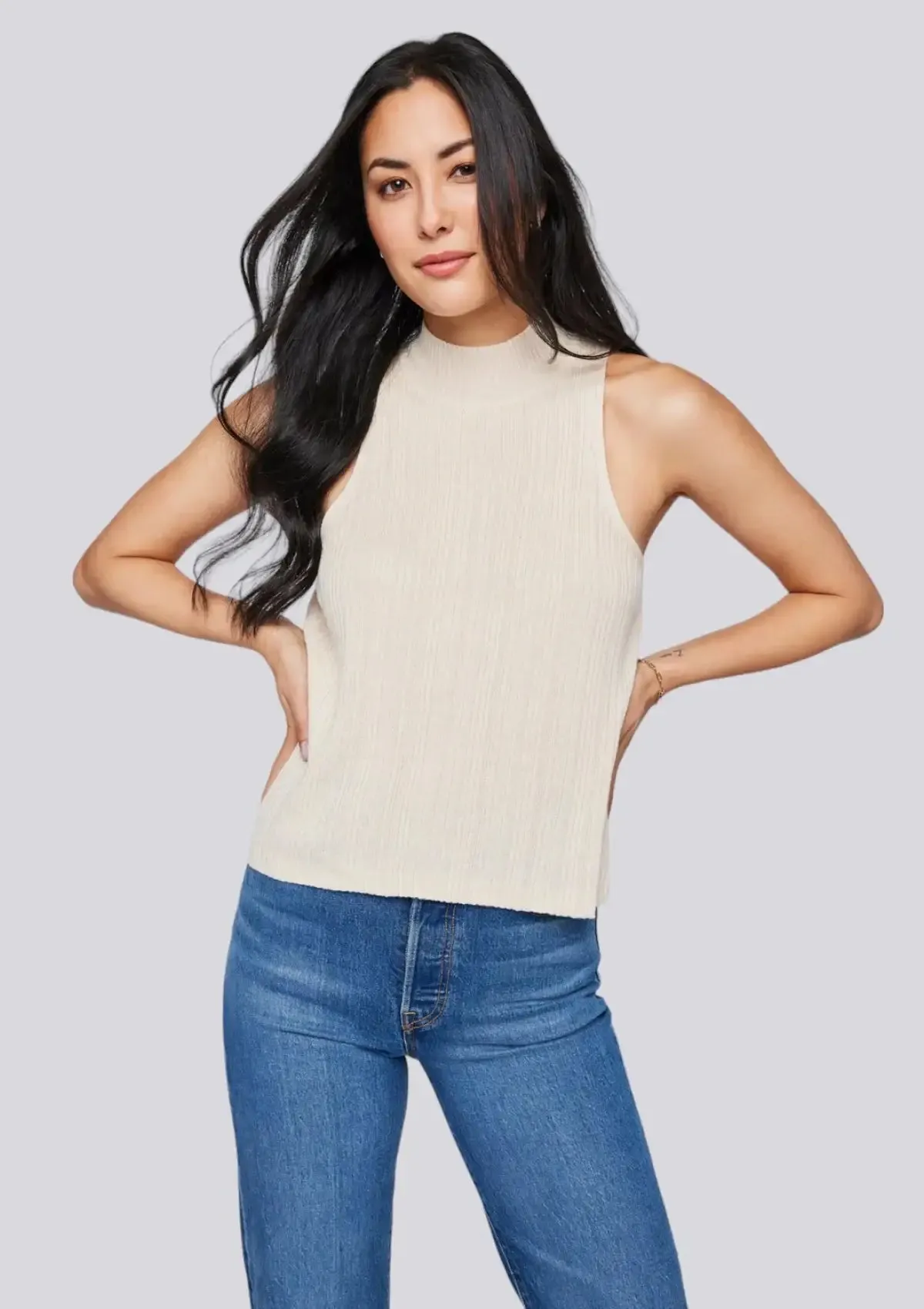 Julian Knit Tank Top - Cream