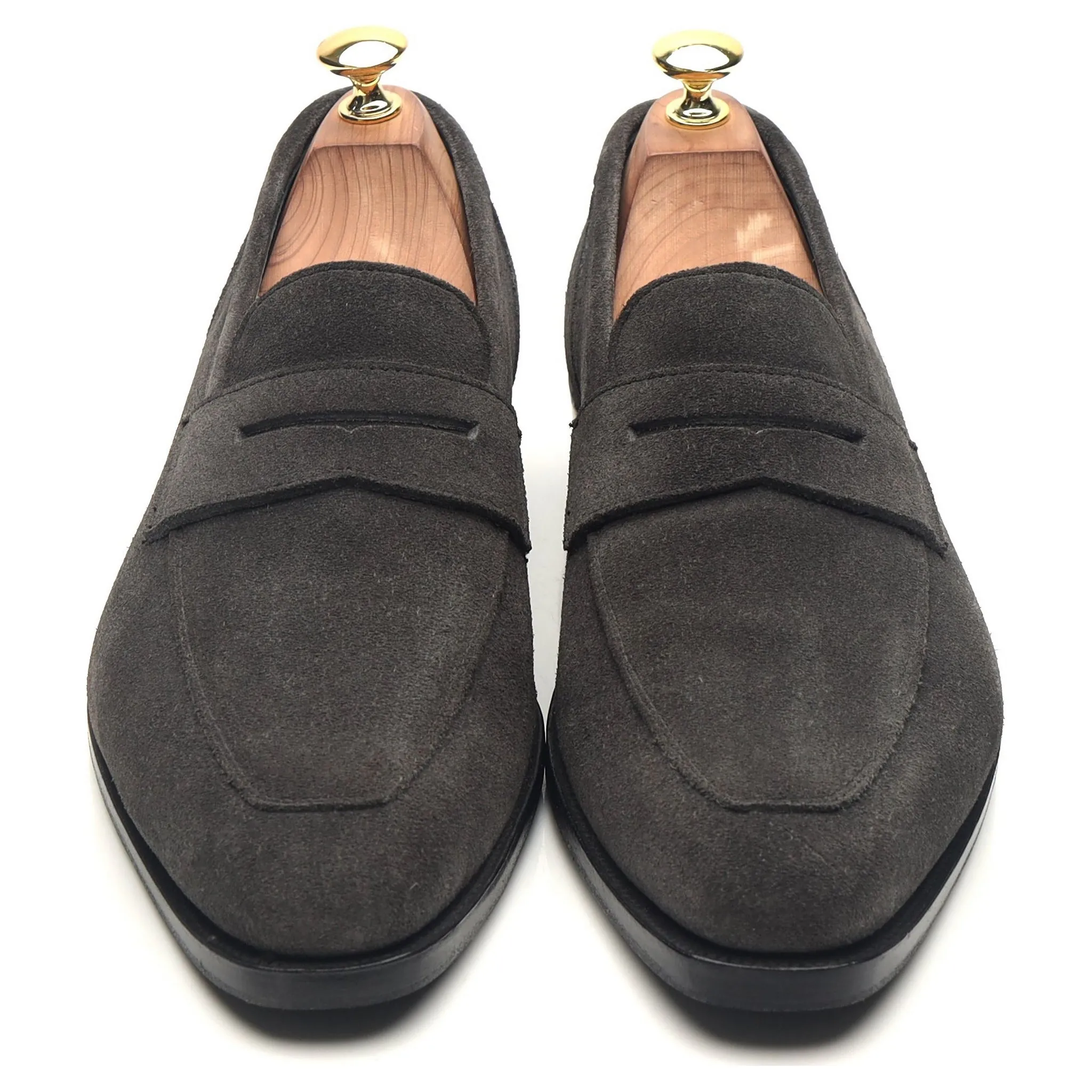 Kingsman 'Newport' Dark Grey Suede Loafers UK 8.5 E