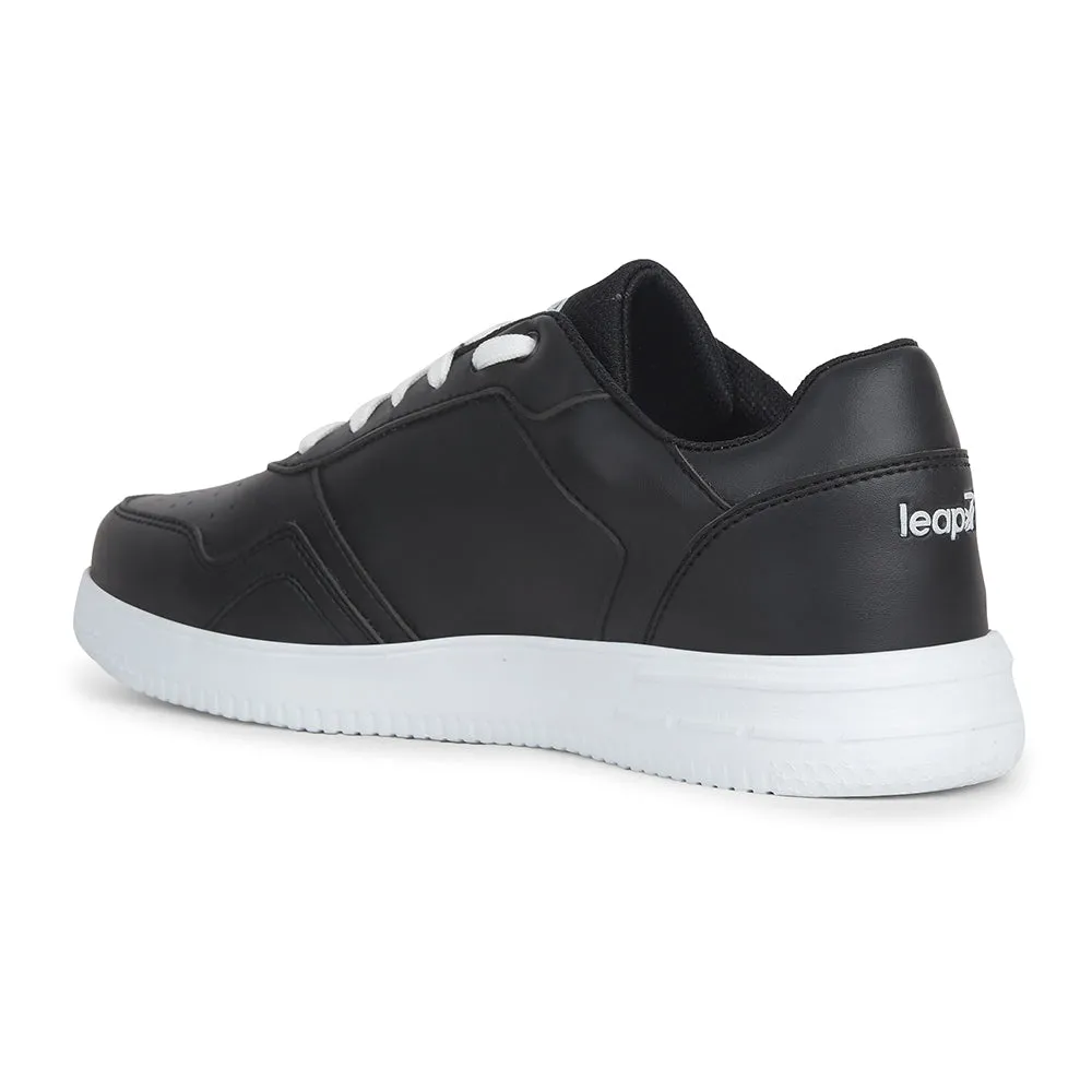 Leap7x Casual Black Sneakers For Mens SNOOKIS-E By Liberty