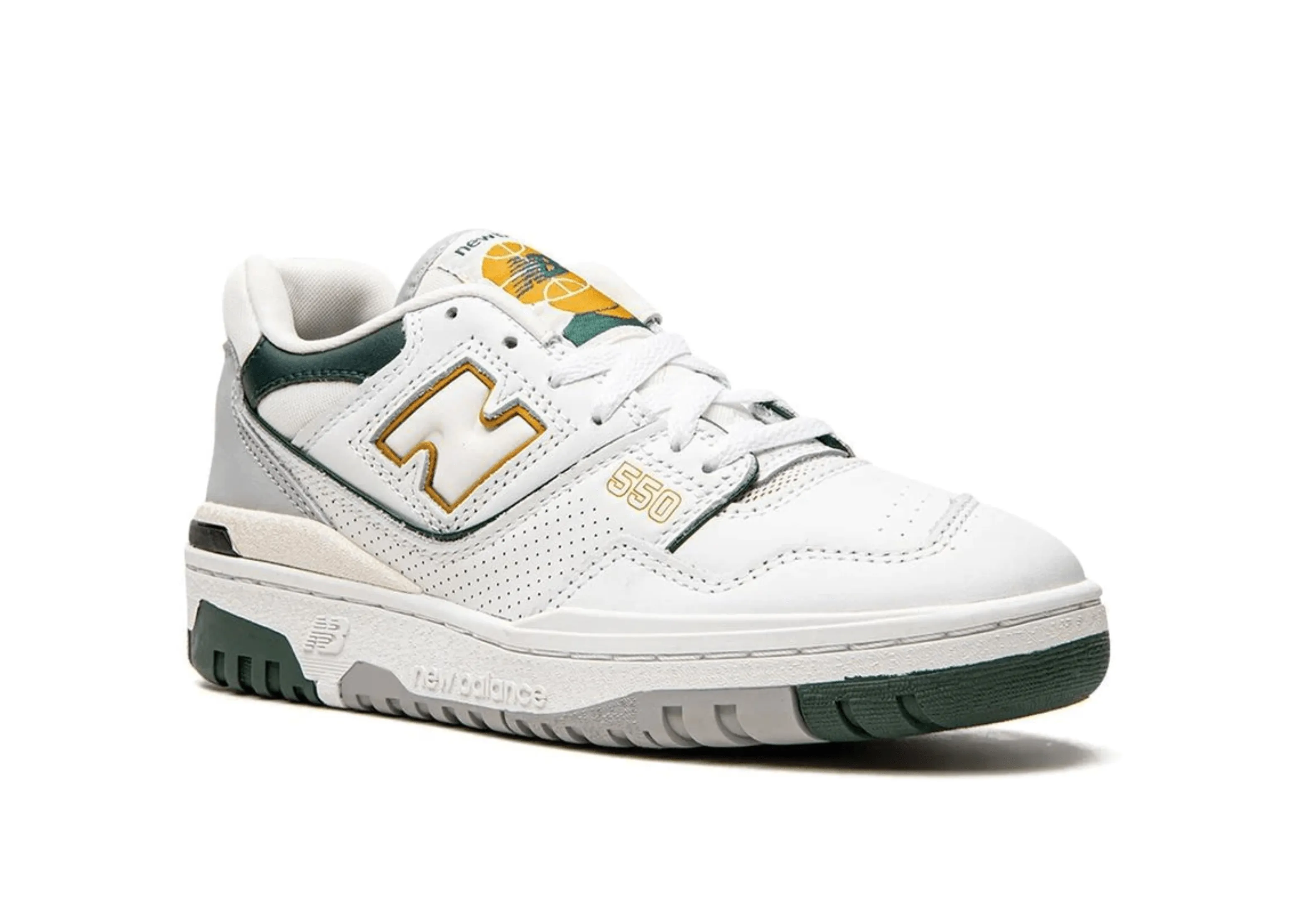 New Balance 550 White Nightwatch Green