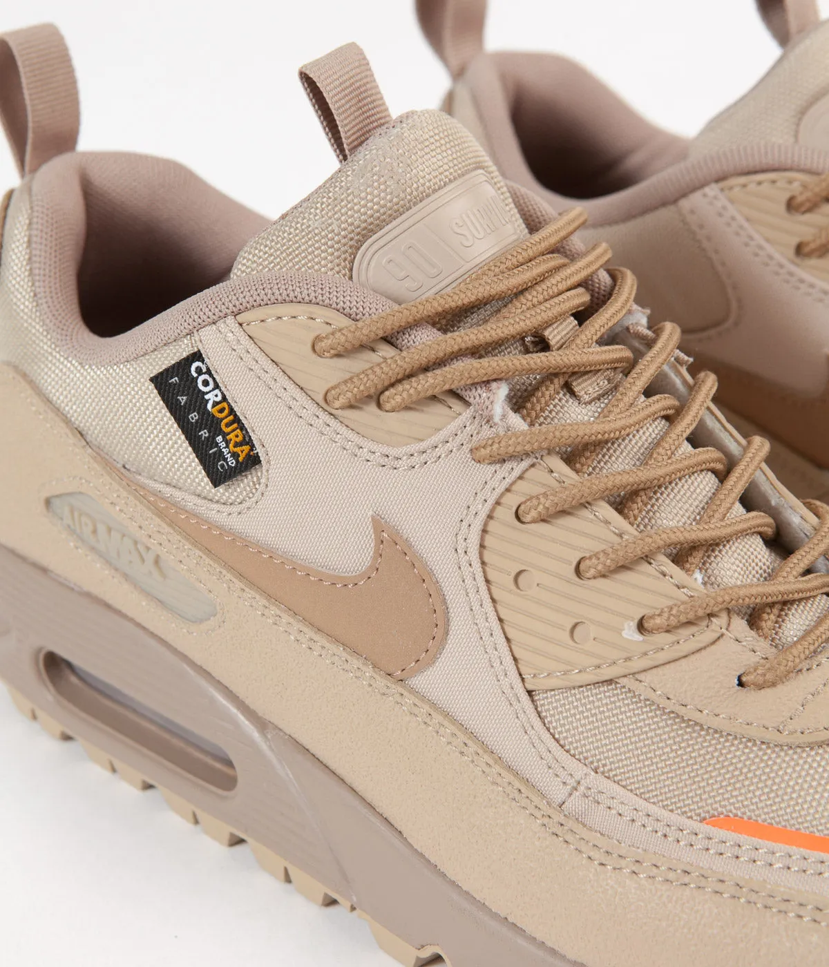 Nike Air Max 90 Surplus Shoes - Desert / Desert Camo - Safety Orange