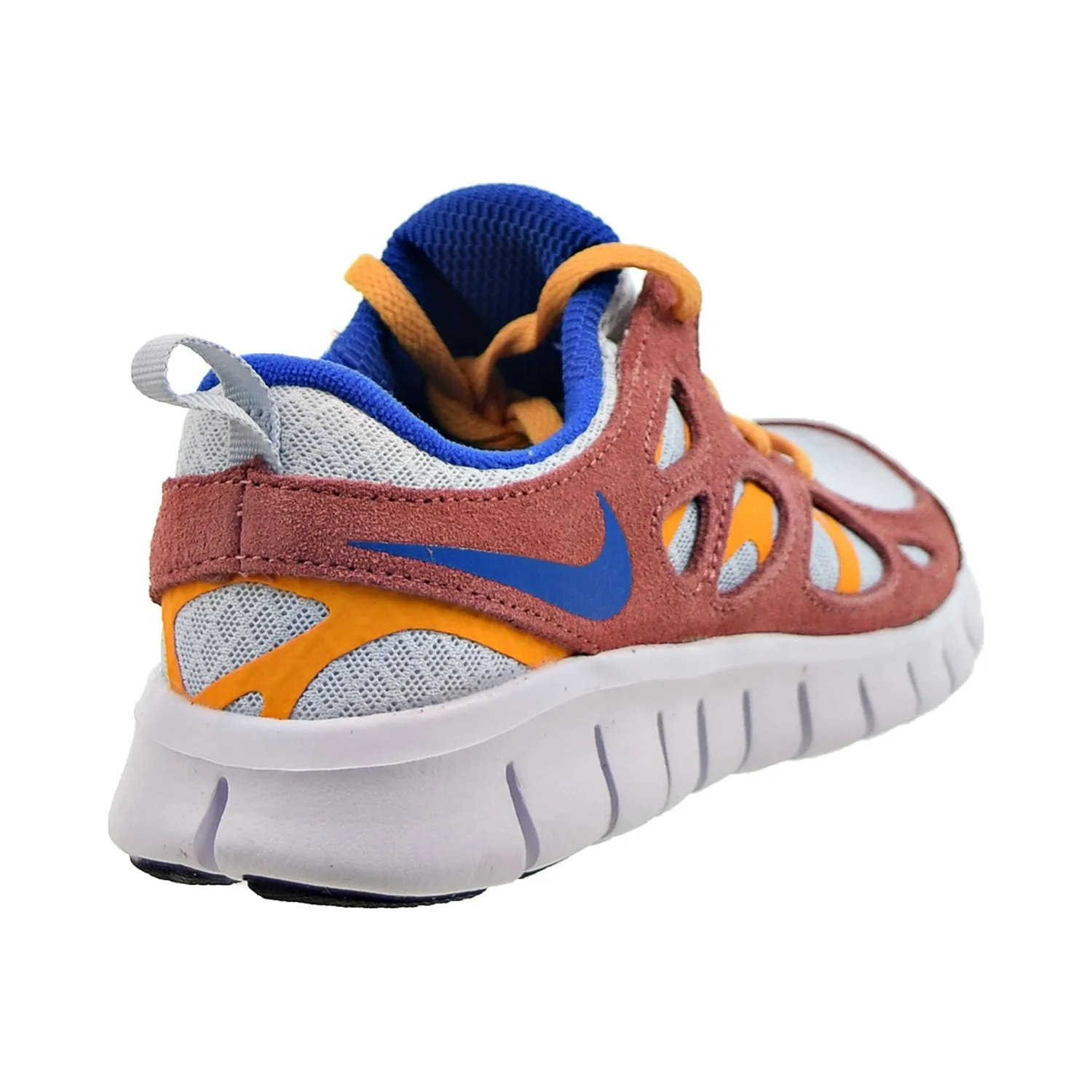 Nike Free Run 2 (GS) Big Kids' Shoes Aura-University Gold-Canyon Rust-Game Royal