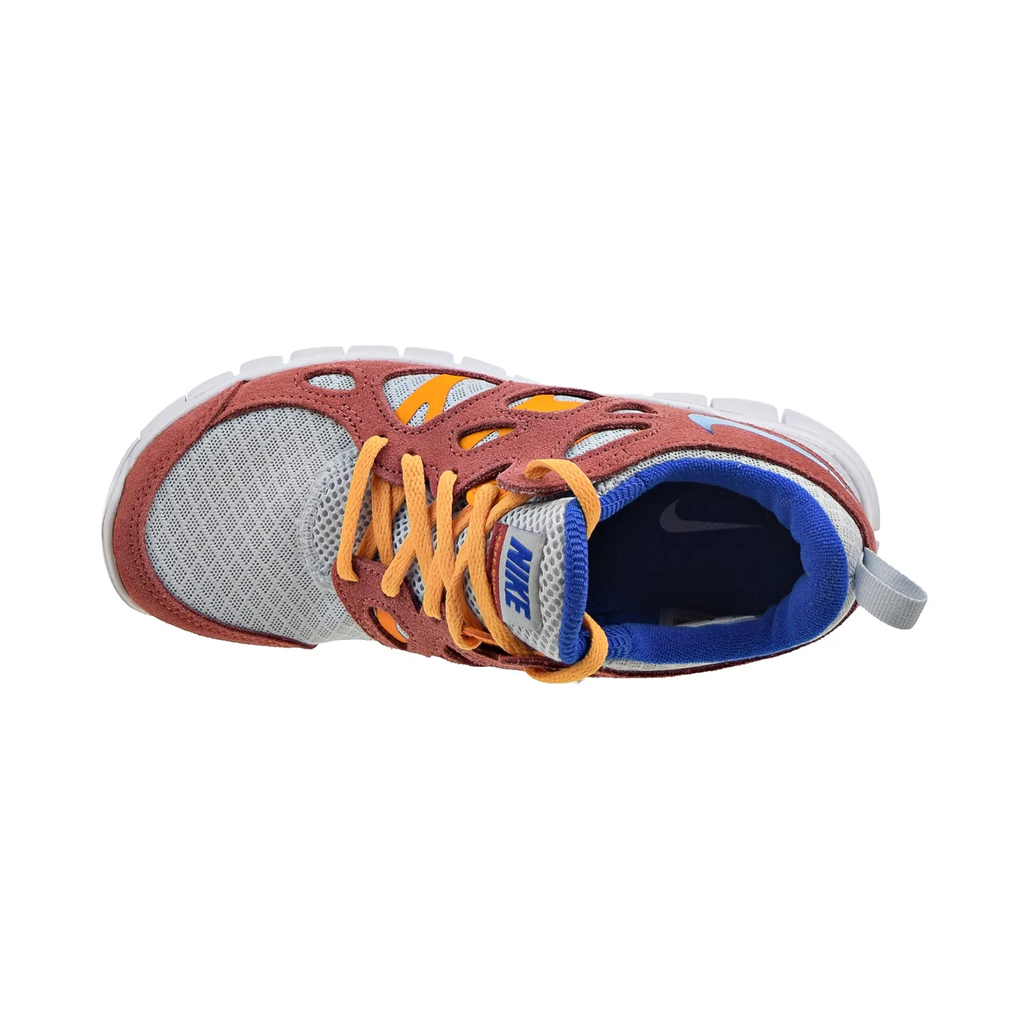 Nike Free Run 2 (GS) Big Kids' Shoes Aura-University Gold-Canyon Rust-Game Royal