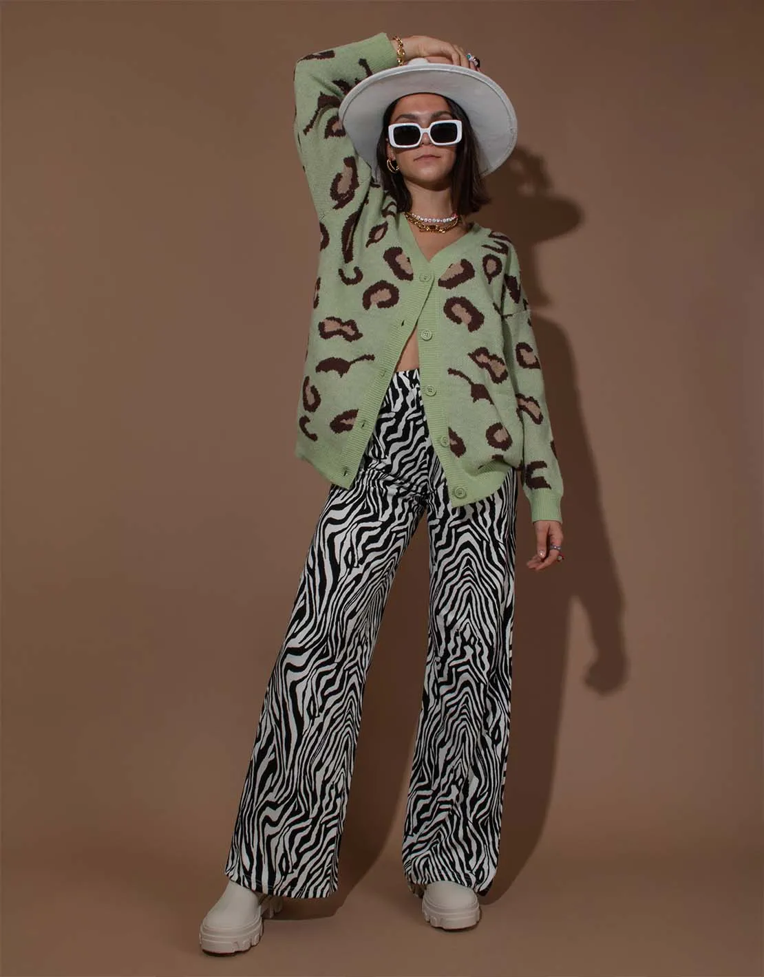 Palazzo print trousers