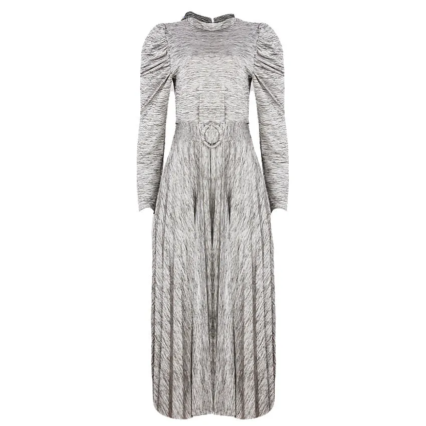 REDTAG Grey Casual Midi Dress