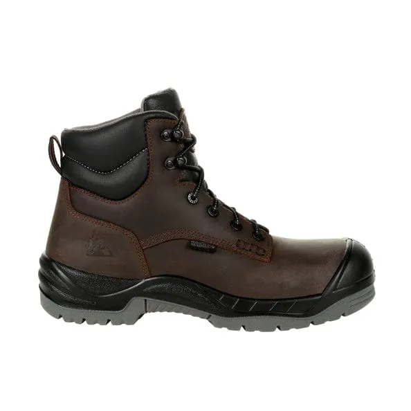 Rocky Men's Worksmart Brown Waterproof Composite Toe Work Boot RKK0310