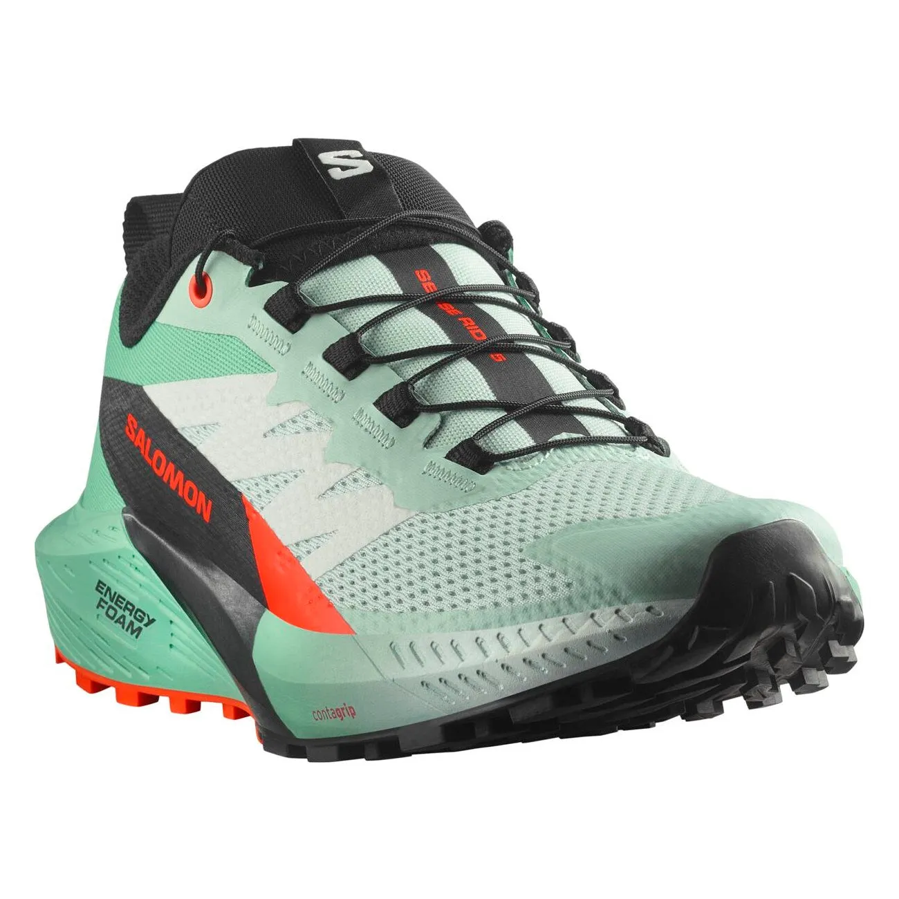 Salomon Sense Ride 5 | Bay / Black / Cherry Tomato | Womens