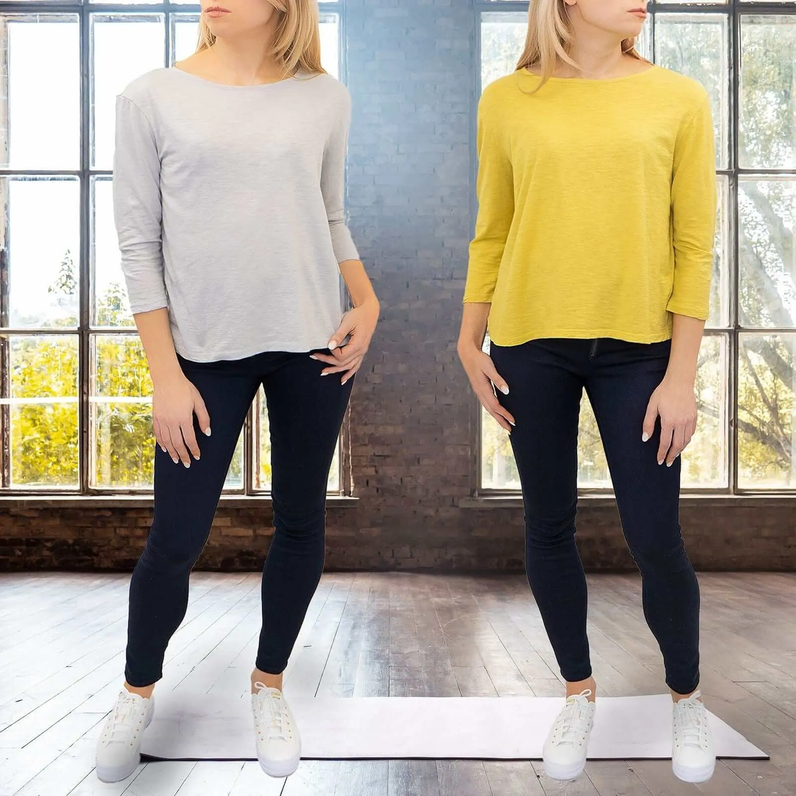 Seasalt Mindful 3/4 Sleeve Lightweight Cotton Jersey Relaxed Tops in 2 Colours