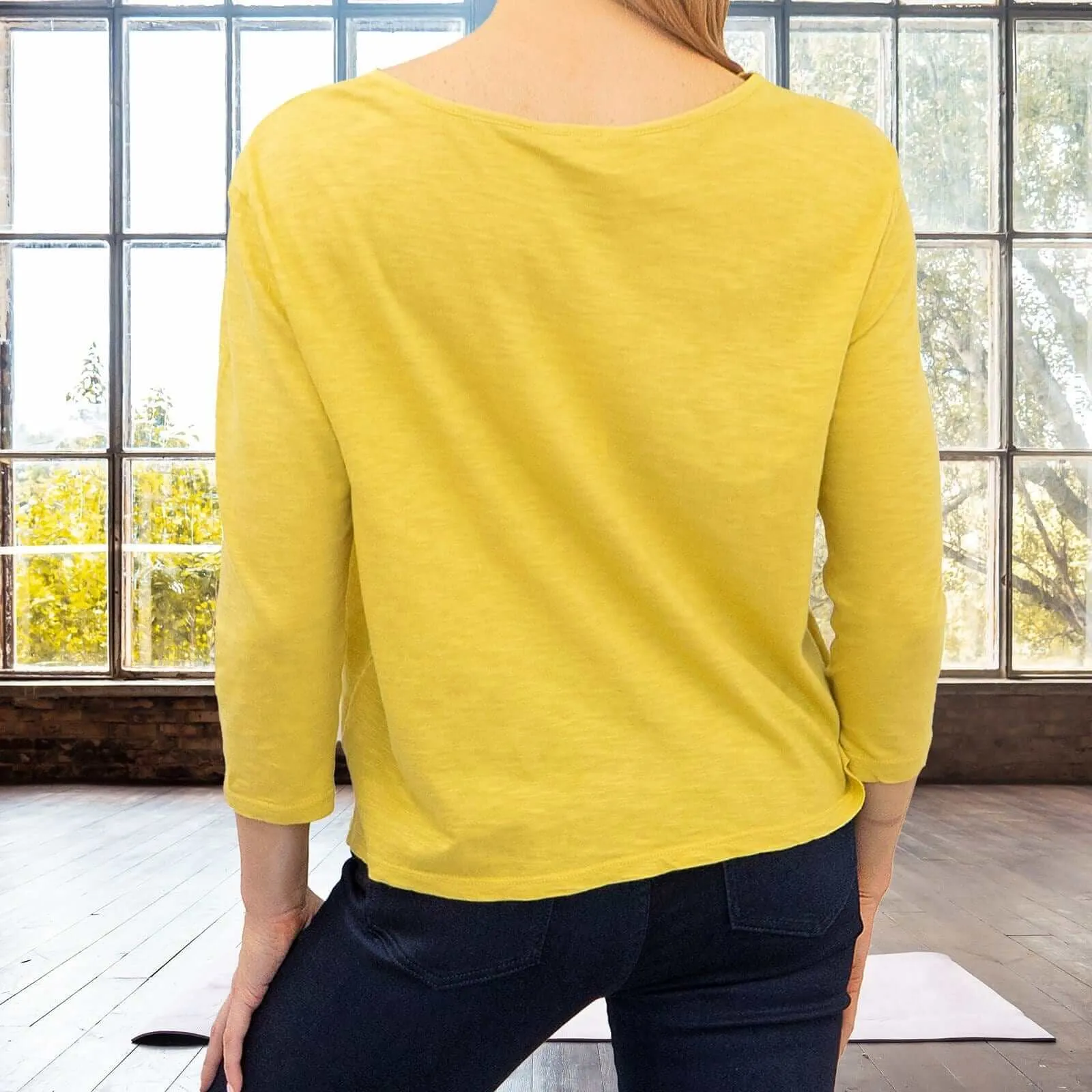 Seasalt Mindful 3/4 Sleeve Lightweight Cotton Jersey Relaxed Tops in 2 Colours