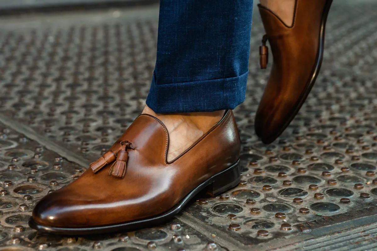 The Chaplin Tassel Loafer - Brown