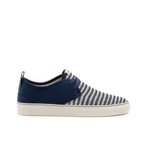 Vegan sneaker mesh navy SID024