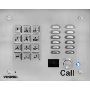 Viking K-1705-3 Vandal Resistant Video Entry Phone with Keypad