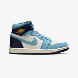 WMN'S AIR JORDAN 1 RETRO HIGH OG "FIRST FLIGHT" { UNIVERSITY BLUE/UNIVERSITY GOLD-SAIL